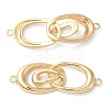 Brass Connector Charms KK-C028-22G-1