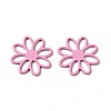 Spray Painted 201 Stainless Steel Filigree Joiners STAS-G304-09D-1