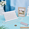 1 Roll Resin Rhinestone with Plastic Imitation Pearl Beaded Trim DIY-BC0015-57B-4