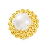 Brass Cuff Rings for Women RJEW-Q009-10G-2