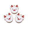 Christmas Alloy Enamel Pendants X-ENAM-Q442-48A-1