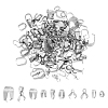 304/201 Stainless Steel Ice Pick Pinch Bails/Snap on Bails STAS-UN0060-28-1