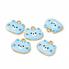 Painted Alloy Pendants PALLOY-P288-02G-08-3