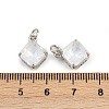 Brass Pave Cubic Zirconia Pendants KK-L240-07P-02-3