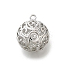 Brass with Cubic Zirconia Pendants KK-E792-28P-01-1