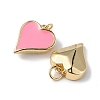 Eco-Friendly Rack Plating Brass Enamel Pendants KK-F848-02G-04-3