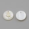 Freshwater Shell Pendants SHEL-Q010-006G-2