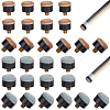 32Pcs 2 Style Plastic Billiards Cue Head Screw AJEW-CN0002-12-1