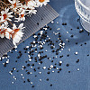 White & Black Series Glass Seed Beads SEED-GO0001-03-4