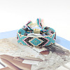 Polyester Braided Rhombus Pattern Cord Bracelet FIND-PW0013-004A-17-1