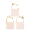 Natural Rose Quartz Pendants G-B012-16G-08-4