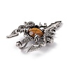 Natural Tiger Eye Pendants G-H281-03D-4