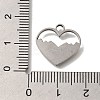 304 Stainless Steel Pendant Rhinestone Settings STAS-H223-20AS-3