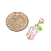 Tulip Acrylic Pendant Decorations HJEW-JM03082-01-5