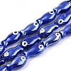 Handmade Porcelain Ceramic Beads Strands PORC-T006-03B-1