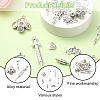 40Pcs 8 Styles Tibetan Style Alloy Pendants TIBEP-YW0001-86-3