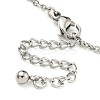 Non-Tarnish 304 Stainless Steel Charm Bracelets for Women BJEW-P334-13B-P-3