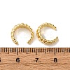 Brass Stripe C-Shaped Cuff Earrings EJEW-D332-05C-G-5