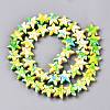 Spray Painted Synthetic Turquoise Beads Strands UNKW-T001-11C-2