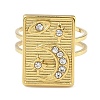 Ion Plating(IP) 304 Stainless Steel Open Cuff Ring for Women RJEW-F166-03G-02-2
