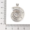 Rack Plating Brass Clear Cubic Zirconia Pendants KK-M293-21P-3