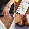 44Pcs 11 Colors Alloy Rhinestone Pendants ALRI-TA0001-27-9