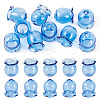 10Pcs Glass Bead Caps for Wind Chimes Making GLAA-BY0001-05H-1