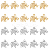 HOBBIESAY 20Pcs 2 Color Brass Charms KK-HY0001-42-1