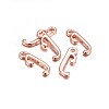 Rose Gold Plated Alloy Letter Pendants LS-X-PALLOY-J718-01RG-J-2