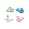 304 Stainless Steel Enamel Pendants STAS-B097-27G-1