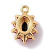 Eco-Friendly Brass Micro Pave Cubic Zirconia Charms ZIRC-C027-12G-10-RS-2