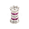 Rack Plating Brass Micro Pave Cubic Zirconia Beads KK-F876-30S-1