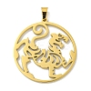 304 Stainless Steel Pendants STAS-M067-05G-1