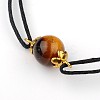 Gemstone Adjustable Link Bracelets X-BJEW-JB01554-01-3