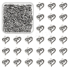 100Pcs Tibetan Style Filigree Alloy Heart Charms FIND-UN0015-59-1