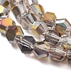 Electroplate Glass Beads Strands EGLA-L018-C-HP03-2