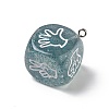 Transparent Resin Finger Guessing Game Dice Rock Pendants RESI-G064-01D-1
