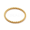 304 Stainless Steel Twist Rope Finger Ring for Women LS-RJEW-P036-01G-F-2