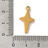 Ion Plating(IP) 304 Stainless Steel Pendants STAS-C110-02G-3