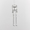Tibetan Style Alloy Human Body Skeleton For DIY Toy Doll Making TIBE-39030A-AS-NR-1