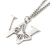 201 Stainless Steel Necklaces NJEW-Q336-01W-P-4