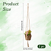Jute Rope Weaving Flower Pots Net Pocket AJEW-WH20067-079-2