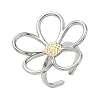 304 Stainless Steel Cuff Open Rings for Women LS-RJEW-P180-04A-1