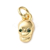 Brass Micro Pave Cubic Zirconia Charms LS-KK-I383-08G-02-1