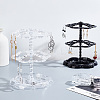 2 Sets 2 Colors 2-Tier 360 Rotating Plastic Jewelry Organizer Display Stands EDIS-PH0001-88-5