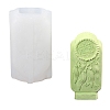 Woven Net/Web with Feather Tablet Scented Candle Food Grade Silicone Molds PW-WG98076-01-5