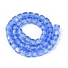 Handmade Foil Glass Beads Strands FOIL-Q002-04B-2