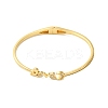 Rack Plating Brass Micro Pave Clear Cubic Zirconia Love Word Hinged Bangles BJEW-G716-02G-2
