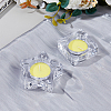 5Pcs 5 Styles Glass Tealight Candle Holder AJEW-FG0003-37-4