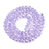Electroplate Glass Beads Strands X-EGLA-A044-T6mm-B17-3